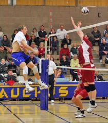 Senior middle blocker Theo Brunner led the Gauchos with 21 kills on Friday night and 25 kills in Saturday's match.